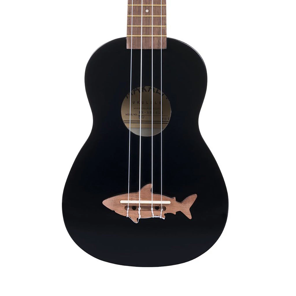 Makala Soprano Ukulele Shark Bridge - Black Tip