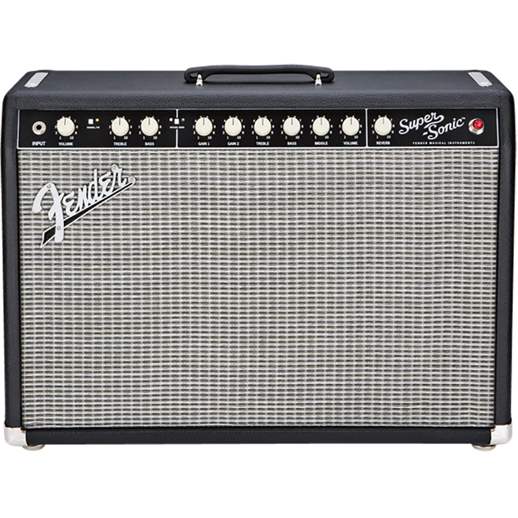 Electric Guitar Amps Fender Super Sonic 22 - Black 22W 1X12 Combo Tube Amp