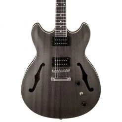 Electric Guitars Ibanez AS53 Artcore Guitar - Transparent Black Flat