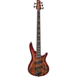 Ibanez SRMS805 - 5 String Bass Guitar - Brown Topaz Burst Bass Guitars