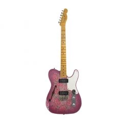 Electric Guitars Fender Custom Shop - Limited Edition Dual P90 Pink Paisley Telecaster - Relic