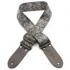 See All DSL - DP20 Guitar Strap, Digital Printed Webbing, 2" - Black Paisley