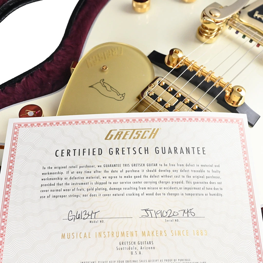 Gretsch G6134T-58 Vintage Select '58 Penguin - Vintage White Electric Guitars