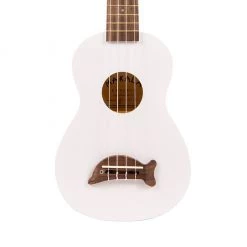 Ukuleles Makala Soprano Ukulele Dolphin Bridge - Solid Pearl White