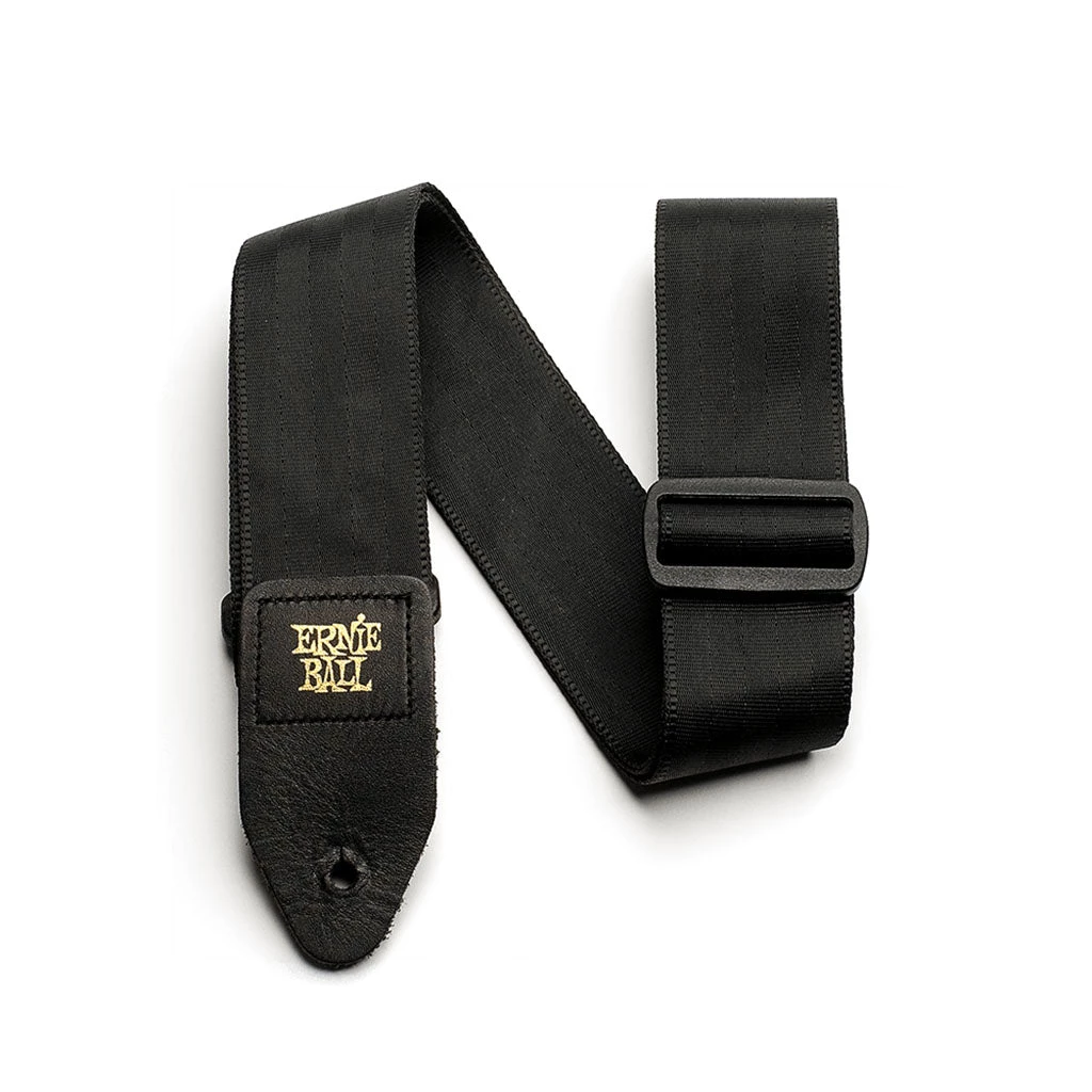 See All Ernie Ball E4139 Strap - Black Seatbelt Webbing