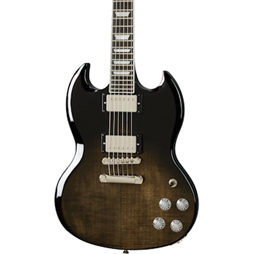 Epiphone SG Modern - Figured Trans Black Fade Electric Guitars