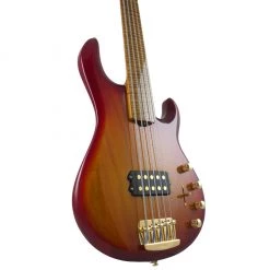 Bass Guitars Ernie Ball Music Man Ball Family Reserve - Sting Ray 5 Special Fuego Fretless Bass