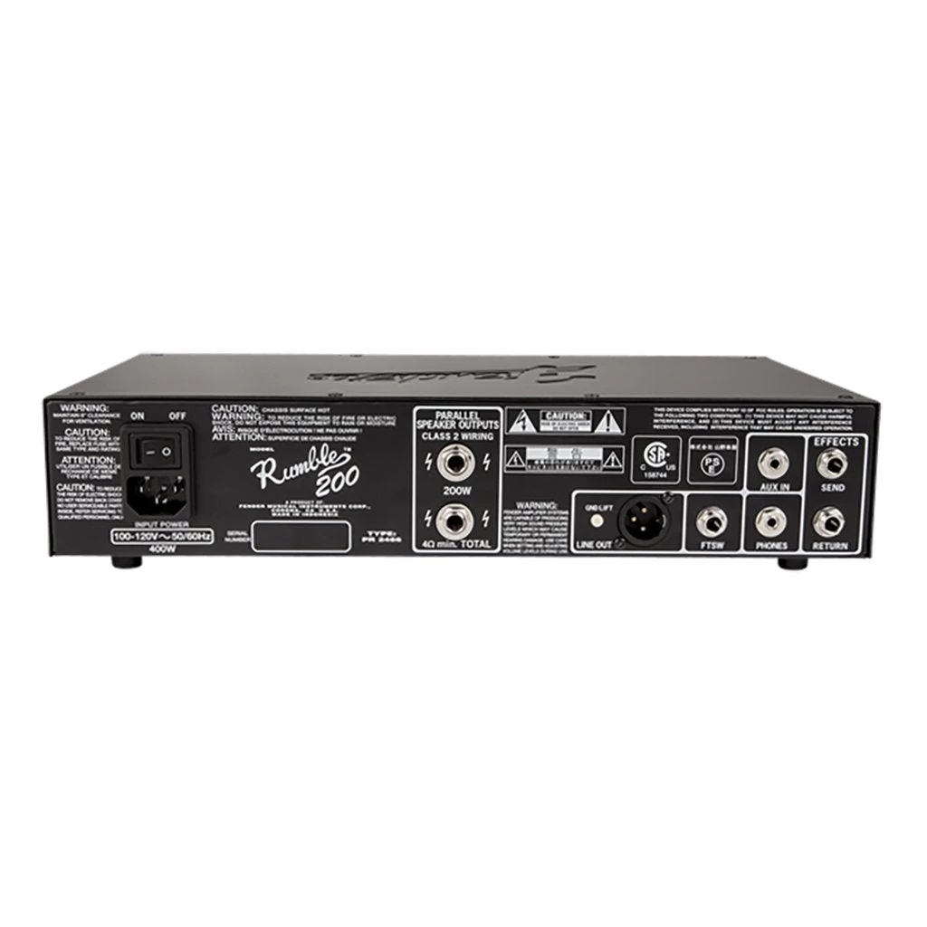 Fender Rumble 200 V3 - 200W Bass Amplified Head Bass Guitar Amps