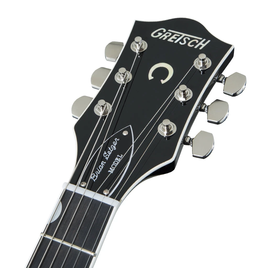 Electric Guitars Gretsch G6120T-BSNSH Brian Setzer Signature Nashville® Hollow Body With Bigsby®, Ebony Fingerboard, Black Lacquer