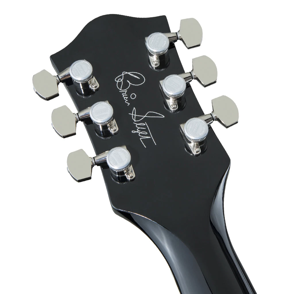 Electric Guitars Gretsch G6120T-BSNSH Brian Setzer Signature Nashville® Hollow Body With Bigsby®, Ebony Fingerboard, Black Lacquer