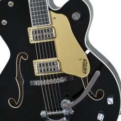 Electric Guitars Gretsch G6120T-BSNSH Brian Setzer Signature Nashville® Hollow Body With Bigsby®, Ebony Fingerboard, Black Lacquer
