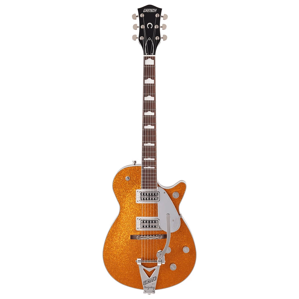 Electric Guitars Gretsch - G6129T-89 Vintage Select ‘89 Sparkle Jet™ With Bigsby® - Rosewood Fingerboard - Gold Sparkle