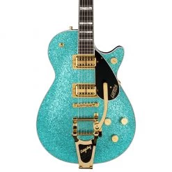 Gretsch G6229TG Limited Edition Players Edition Sparkle Jet™ BT With Bigsby® And Gold Hardware, Ebony Fingerboard, Ocean Turquoise Sparkle