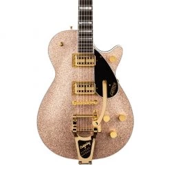 Electric Guitars Gretsch - G6229TG Limited Edition Players Edition Sparkle Jet™ BT With Bigsby® And Gold Hardware, Ebony Fingerboard, Champagne Sparkle