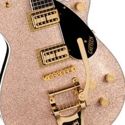 Electric Guitars Gretsch - G6229TG Limited Edition Players Edition Sparkle Jet™ BT With Bigsby® And Gold Hardware, Ebony Fingerboard, Champagne Sparkle