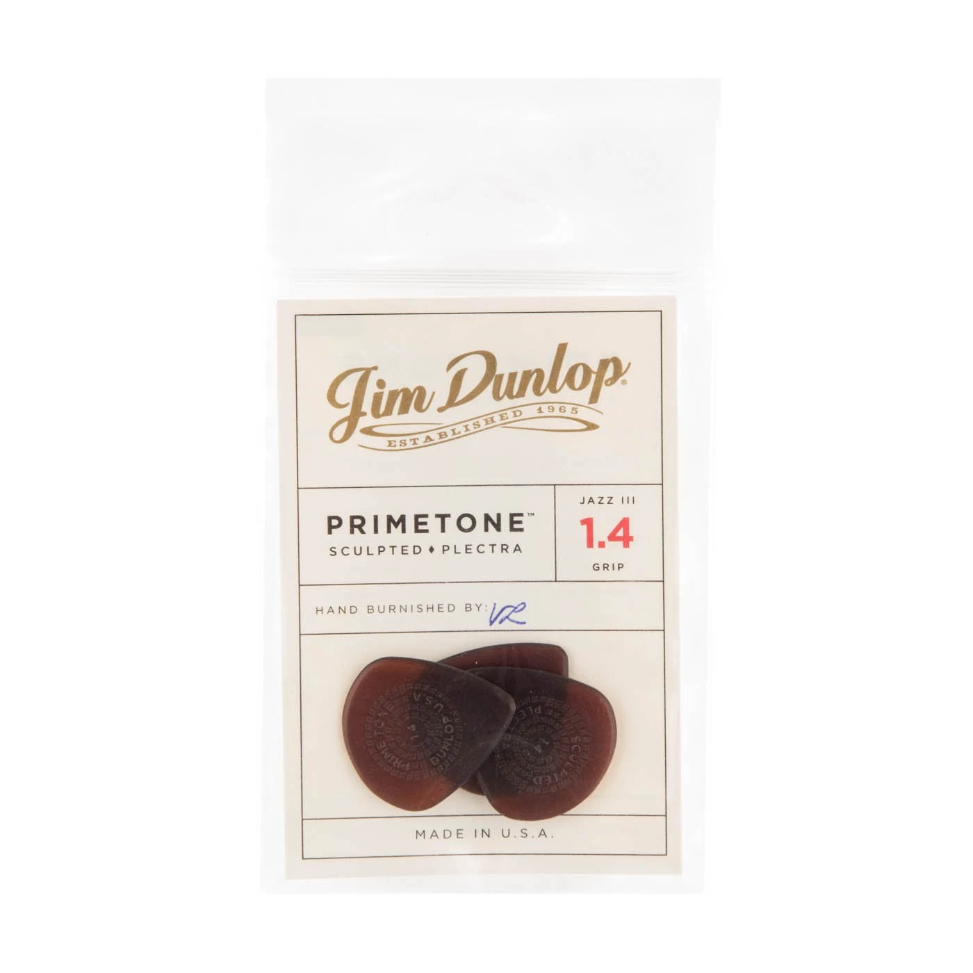 Jim Dunlop Dunlop JPP714 - Primetone Jazz III 1.4mm Picks 3pk