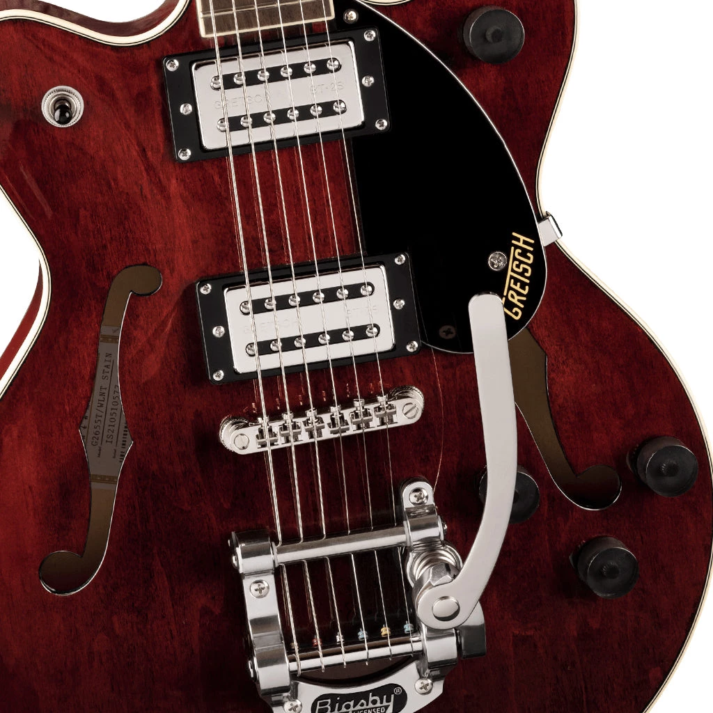 Gretsch - G2655T Streamliner™ Center Block Jr. Double-Cut With Bigsby®, Laurel Fingerboard, Walnut Stain Electric Guitars