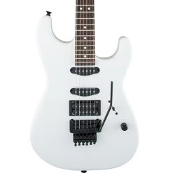 Electric Guitars Charvel USA Select San Dimas Style 1 HSS FR Rosewood Fretboard - Snow Blind Satin