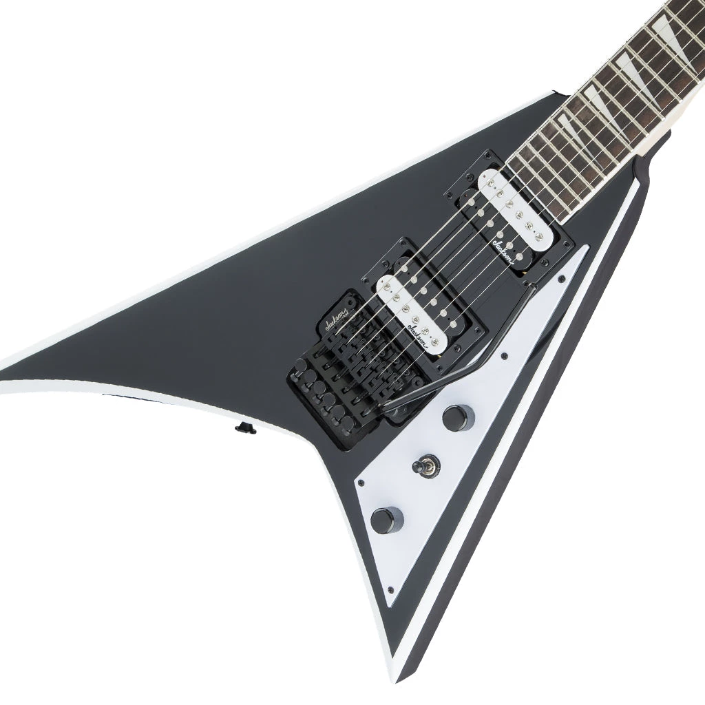Electric Guitars Jackson - JS Series Rhoads JS32, Amaranth Fingerboard, Black With White Bevels