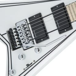 Jackson - X Series Rhoads RRX24M, Maple Fingerboard, Snow White With Black Pinstripes