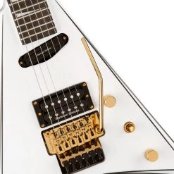 Electric Guitars Jackson - Concept Series Rhoads RR24 HS, Ebony Fingerboard, White With Black Pinstripes