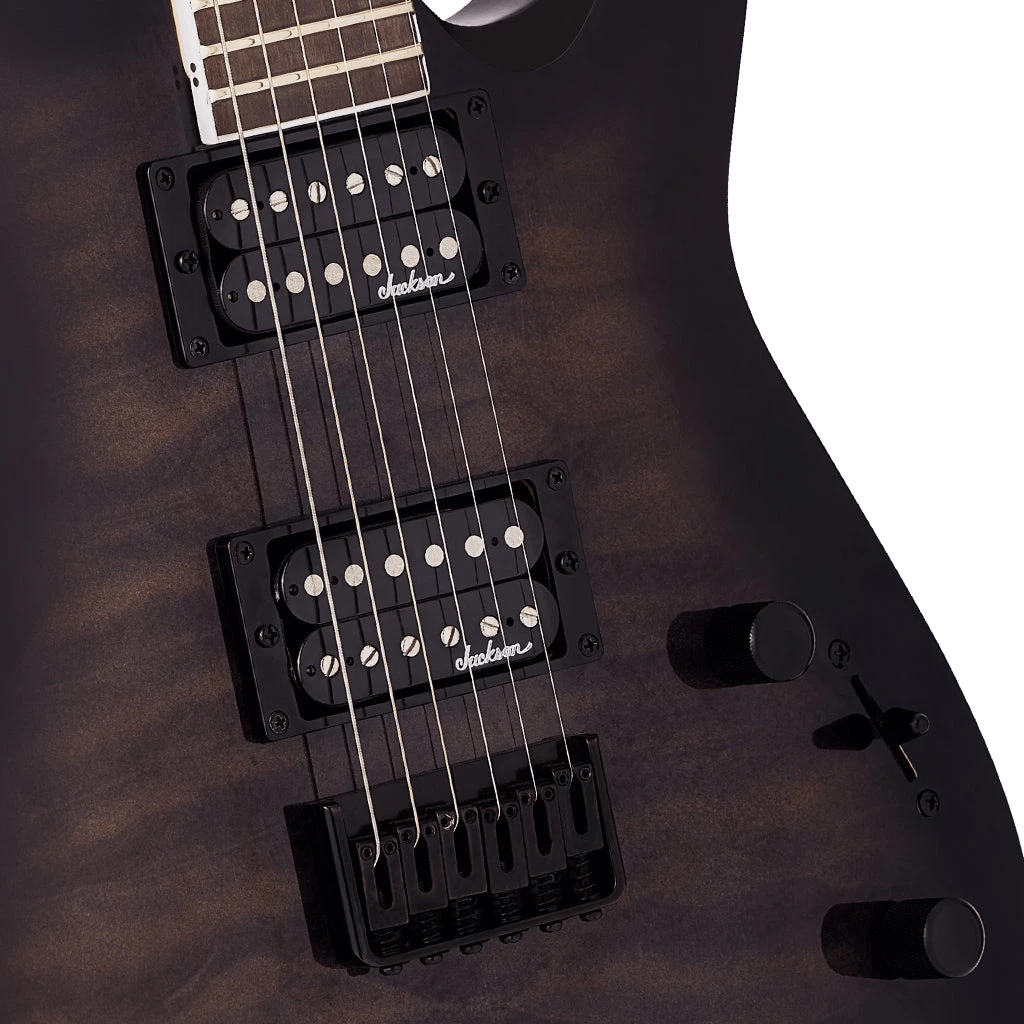 Jackson - JS Series Dinky™ Arch Top JS32Q DKA HT, Amaranth Fingerboard, Transparent Black Burst Electric Guitars