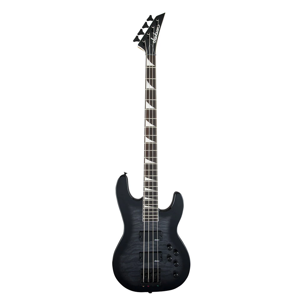 Jackson JS Series Concert™ Bass JS3Q, Amaranth Fingerboard, Transparent Black Burst Bass Guitars