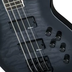 Jackson JS Series Concert™ Bass JS3Q, Amaranth Fingerboard, Transparent Black Burst Bass Guitars