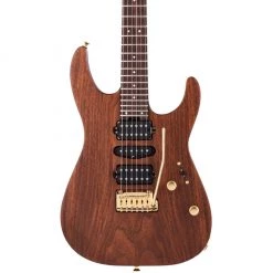 Electric Guitars Charvel - MJ DK24 HSH 2PT E Mahogany With Figured Walnut - Streaky Ebony Fingerboard - Natural