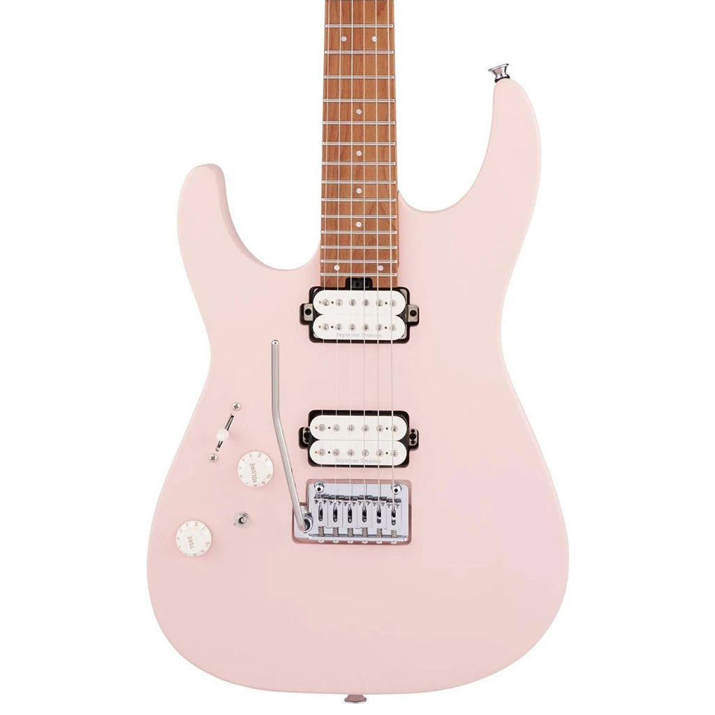Electric Guitars Charvel - Pro-Mod DK24 HH 2PT CM LH - Caramelized Fingerboard - Satin Shell Pink