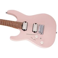 Electric Guitars Charvel - Pro-Mod DK24 HH 2PT CM LH - Caramelized Fingerboard - Satin Shell Pink