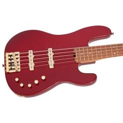 Bass Guitars Charvel - Pro-Mod San Dimas® Bass JJ V - Caramelized Maple Fingerboard - Candy Apple Red