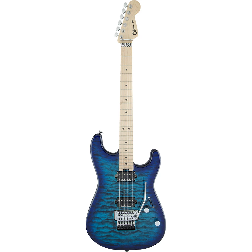 Charvel Pro-Mod San Dimas Style 1 HH FR M QM - Chlorine Burst - Maple Neck Electric Guitars