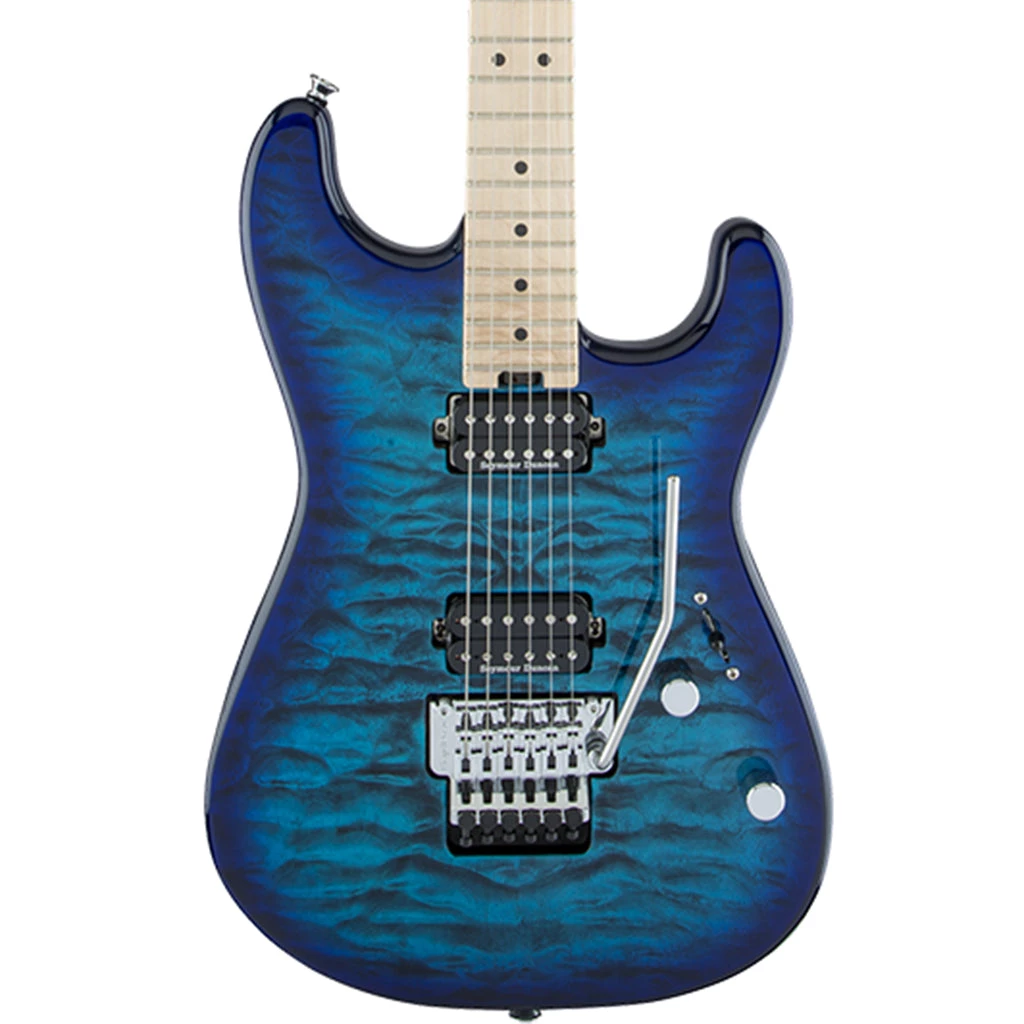 Charvel Pro-Mod San Dimas Style 1 HH FR M QM - Chlorine Burst - Maple Neck Electric Guitars