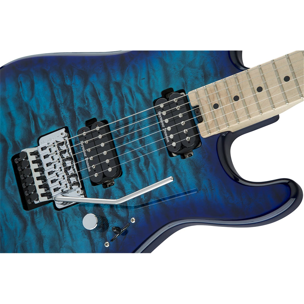 Charvel Pro-Mod San Dimas Style 1 HH FR M QM - Chlorine Burst - Maple Neck Electric Guitars