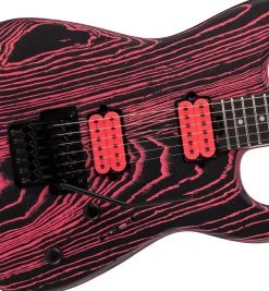 Charvel Pro-Mod San Dimas Style 1 HH FR E Ash - Neon Pink Ash Electric Guitars