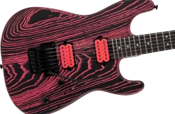 Charvel Pro-Mod San Dimas Style 1 HH FR E Ash - Neon Pink Ash Electric Guitars