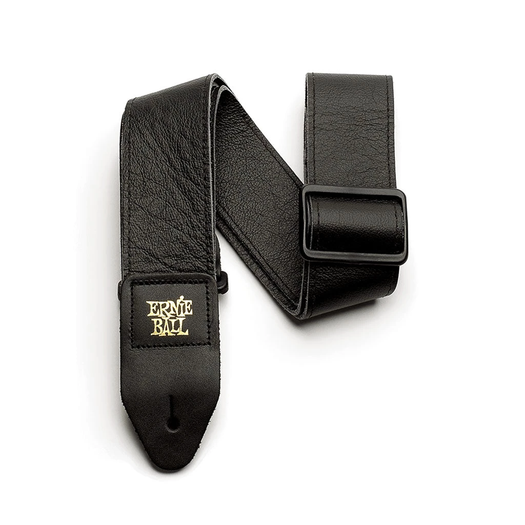See All Ernie Ball E4134 Strap - Italian Leather Tri-Glide Black