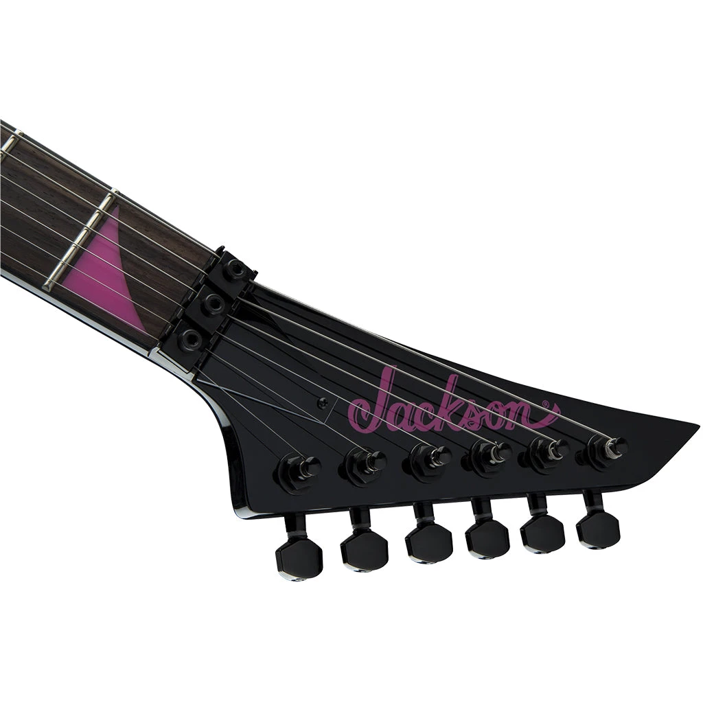 Jackson RRX24 Rhoads - Black With Pink Bevals Electric Guitars