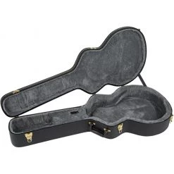 Guitar & Bass Cases & Gigbags Gretsch - G6241FT 16" Hollow Body Flat Top Hardshell Case - Black