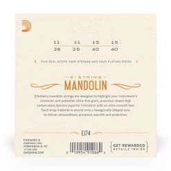 D'Addario - EJ74 - Mandolin Strings Medium 11-40 - Mandolin Strings See All