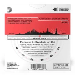 D'Addario - EJ17-3D - 3 Pack Phosphor Bronze Medium 13-56 - Acoustic Guitar Strings See All