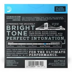 See All D'Addario - EXL120-3D - 3 Pack Nickel Wound Super Light 9-42 - Electric Guitar Strings