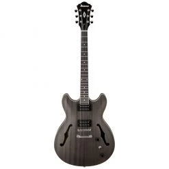 Electric Guitars Ibanez AS53 Artcore Guitar - Transparent Black Flat