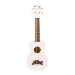 Ukuleles Makala Soprano Ukulele Dolphin Bridge - Solid Pearl White