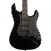Electric Guitars Squier FSR Bullet Stratocaster HSS With Tremolo - Black Metallic - Laurel
