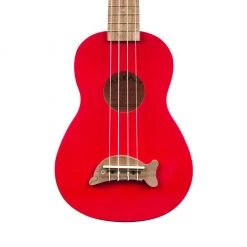 Makala Soprano Ukulele Dolphin Bridge - Red Ukuleles