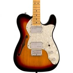 Squier Classic Vibe 70s Thinline Telecaster - 3 Tone Sunburst - Maple Fretboard Electric Guitars