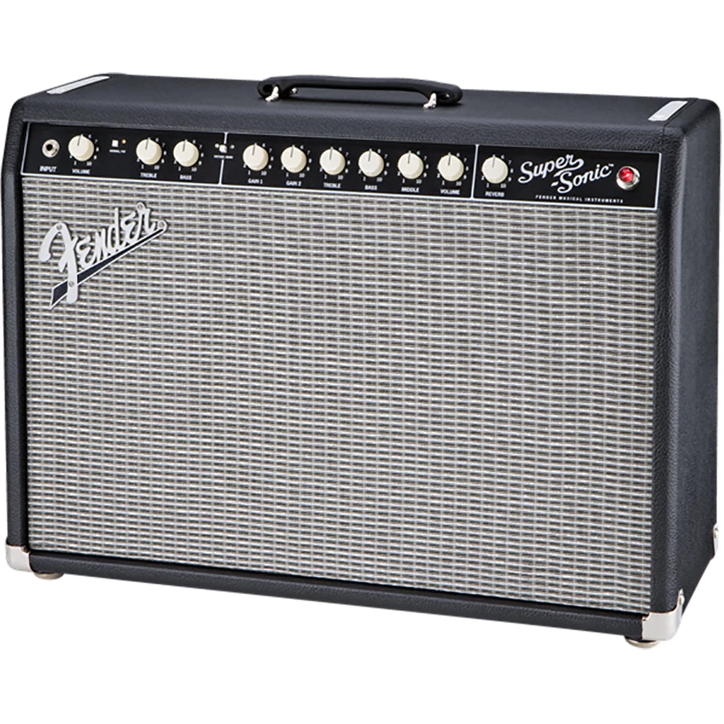Electric Guitar Amps Fender Super Sonic 22 - Black 22W 1X12 Combo Tube Amp