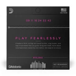 See All D'Addario - NYXL0942 - NYXL 09-42 Nickel Wound Electric Guitars Strings, Super Light - Electric Guitar Strings